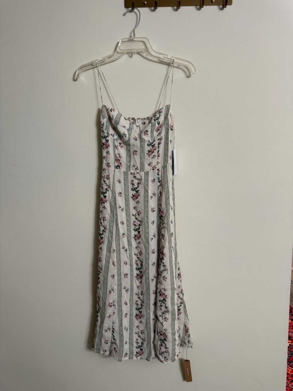 Reformation Juliette Dress Heath Floral Print Midi 2